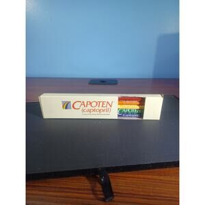Vintage 1992 Pharma Advertising Capoten (Capotopril) 5 Colorful Wood Pencils Box